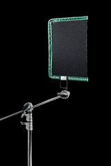 Image showing Single Scrim on a c-stand