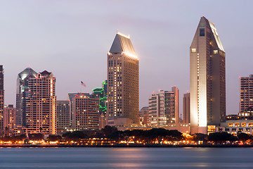 Image showing Section San Diego California Downtown City Skyline Waterfront