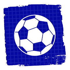 Image showing Football Icon Means Champion Team And Goal