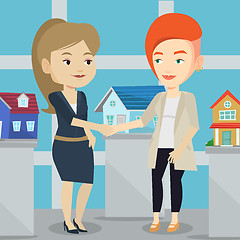 Image showing Agreement between real estate agent and buyer.