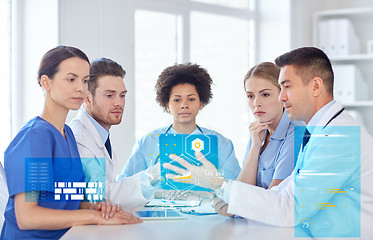 Image showing group of doctors meeting at hospital office