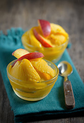 Image showing Home made mango ice sorbet 