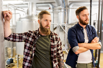 Image showing men at craft brewery or beer plant