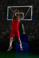 Image showing basketball player in action