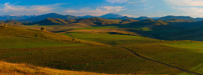 Image showing Beauty summer evening in the mountains