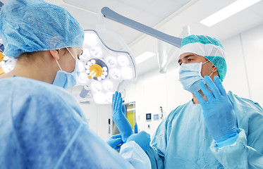 Image showing surgeons in operating room at hospital