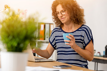 Image showing Coffee break at work