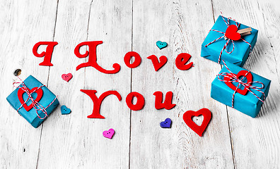 Image showing Gift boxes Valentine's day