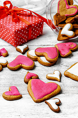 Image showing Valentine's day cookies