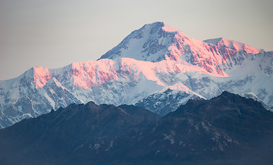 Image showing Denali Range Mt McKinley Alaska North America