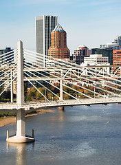 Image showing Tilikum Crossing Portland Oregon New Bridge Construction Willame