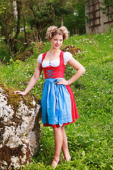 Image showing Woman in dirndl