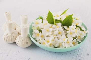 Image showing thai herbal compress massage