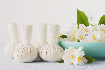 Image showing thai herbal compress massage