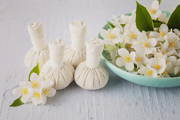 Image showing thai herbal compress massage