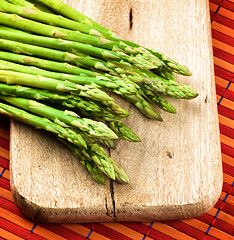 Image showing Fresh Asparagus Sprouts