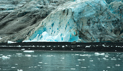 Image showing Glacier Ice Kenai Fjords Alaska United States