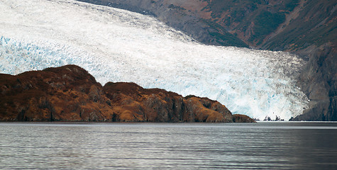 Image showing Glacier Ice Water Surface Marine Landscape Aquatic Wilderness