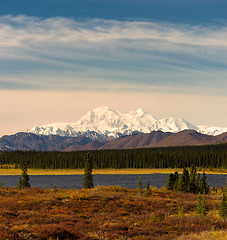 Image showing Denali Range Mt McKinley Alaska North America