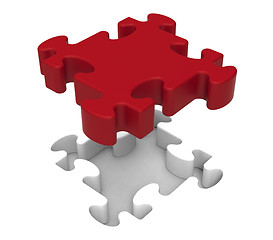 Image showing Jigsaw Piece Shows Individual Object Problem