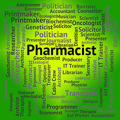 Image showing Pharmacist Job Shows Lab Technician And Chemical