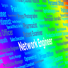 Image showing Network Engineer Shows Global Communications And Career