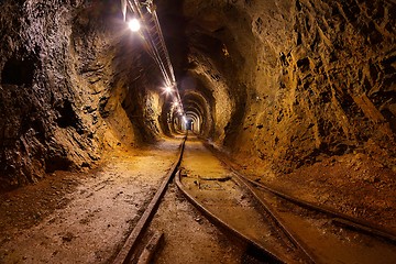 Image showing Old Mine Tunnel