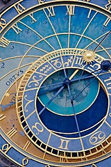 Image showing Old astronomical clock detail