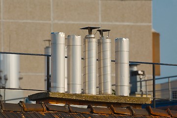 Image showing Roofs and chimneys