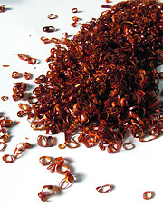 Image showing Red Cut Chilies