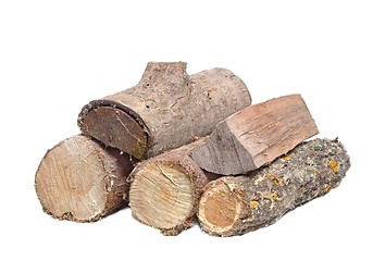 Image showing Log wood pile