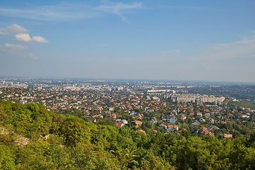 Image showing Suburbs with summer green views