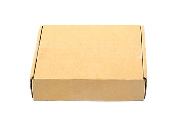 Image showing Cardboard Box on White