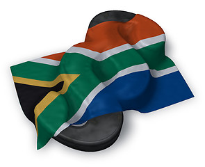 Image showing paragraph symbol and flag of south africa - 3d rendering