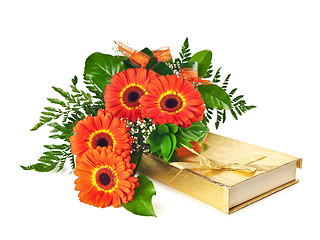Image showing bouquet of gerberas