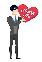 Image showing Man making a marriage proposal.