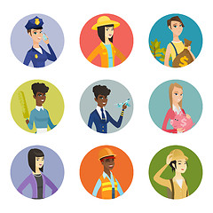 Image showing Vector set of characters of different professions.