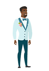 Image showing Young african-american confident groom.