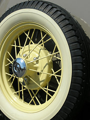 Image showing Vintage Car Wheel