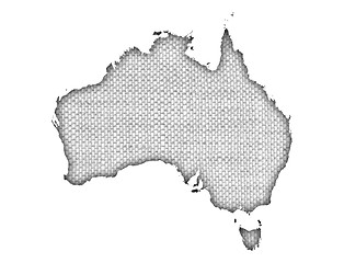 Image showing Textured map of Australia in nice colors