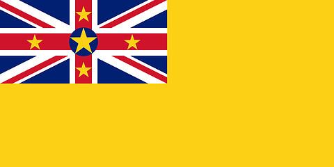 Image showing Colored flag of Niue