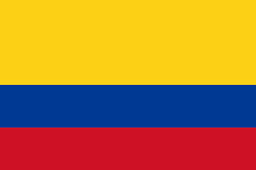Image showing Colored flag of Colombia