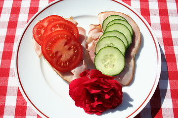 Image showing Healthy sandwiches