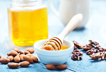 Image showing honey with nuts