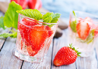 Image showing strawberry drink