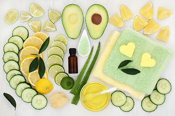 Image showing Ingredients for Beauty Treatment