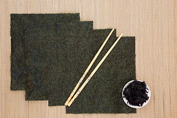 Image showing Japanese Seaweed Selection