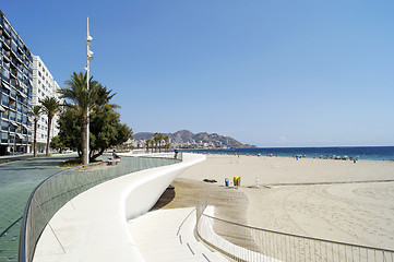 Image showing Poniente beach in Benidorm