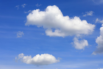 Image showing Summer Blue Sky with White Clouds 