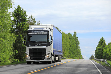 Image showing White Volvo FH Cargo Truck on the Road